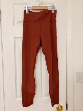 lululemon athletica Rust Red High-Rise Leggings